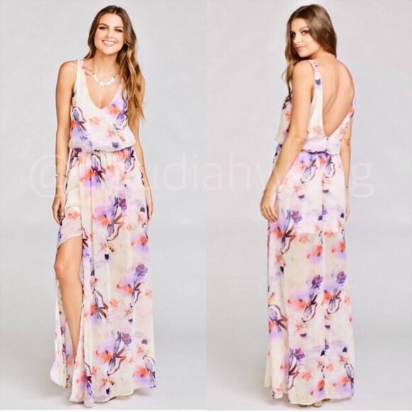 Show Me Your MuMu Dresses & Skirts - NWT Show Me Your MuMu Kendall Floral Maxi Dress Bridesmaid Size LARGE